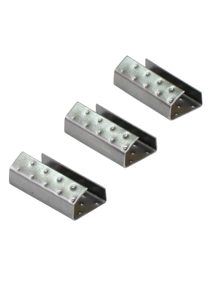 Скрепа стальная 13х27х0,5 для ПП ленты 12 мм (1000 шт.) PP-13