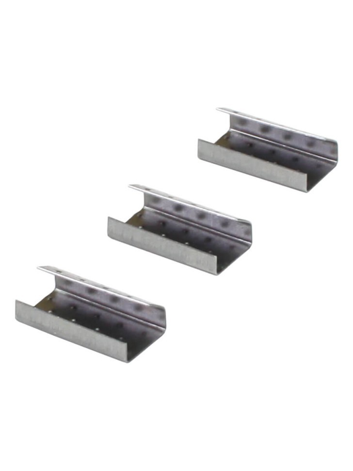 Скрепа стальная 13х27х0,5 для ПП ленты 12 мм (1000 шт.) PP-13