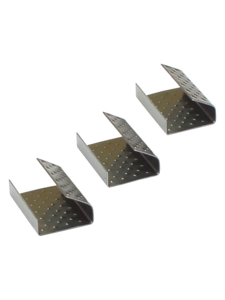 Скрепа стальная 19х27х0,5 для ПП ленты 19 мм (500шт.) PP-19