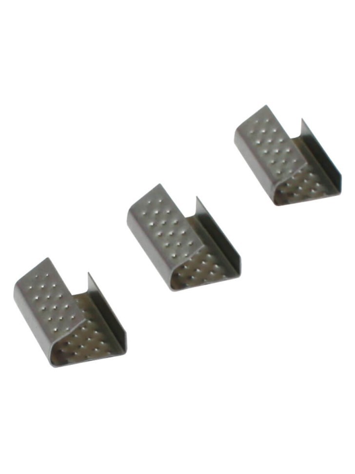 Скрепа стальная 15х27х0,5 для ПП ленты 15 мм (1000 шт.) PP-16