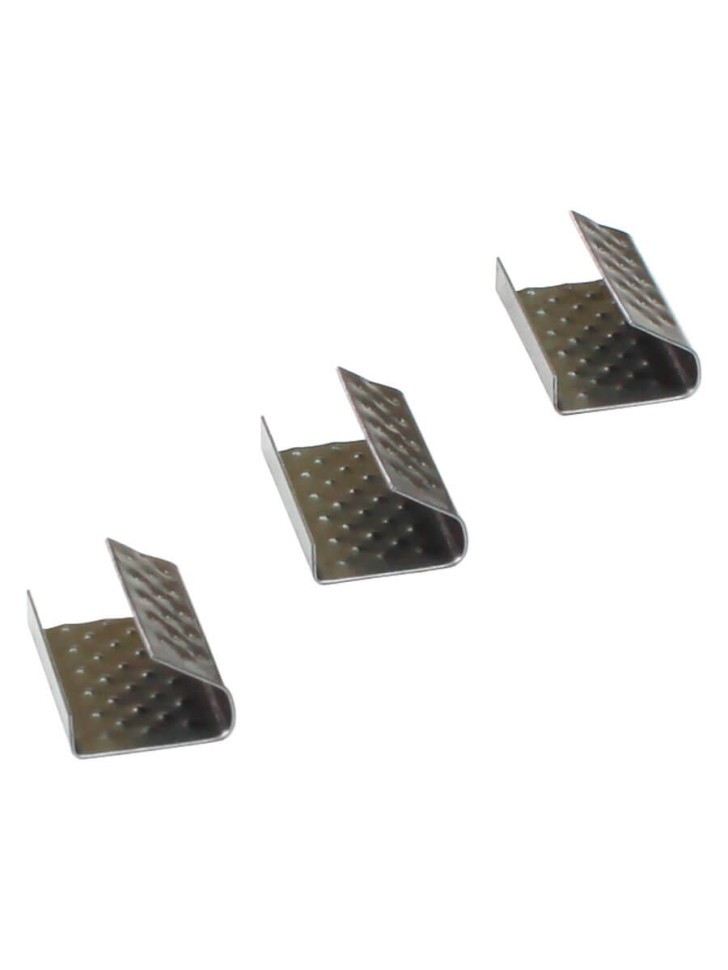 Скрепа стальная 15х27х0,5 для ПП ленты 15 мм (1000 шт.) PP-16